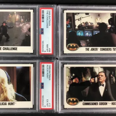 1989 Batman Collector Cards, PSA Graded, 4 Total