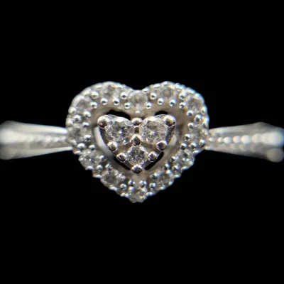 10K White Gold Diamond Ring NAGL #1230224