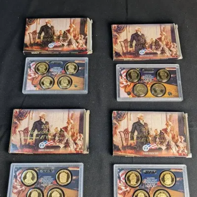 2007-2010 US Mint President Proof $1 coin Sets