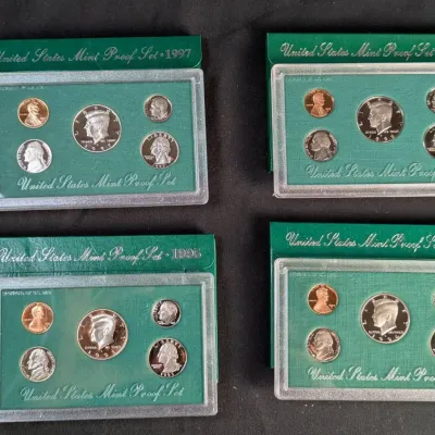 4 US Mint Proof Sets 1994-1997