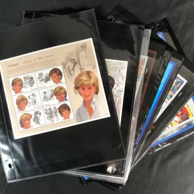 Unused Foreign Stamp Sets Featuring Decade Stamps, Princess Diana, & More, 10 Total