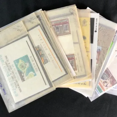 New/Unused Foreign Collector Stamp Sets From Mystic Stamp Co. 30 Total 