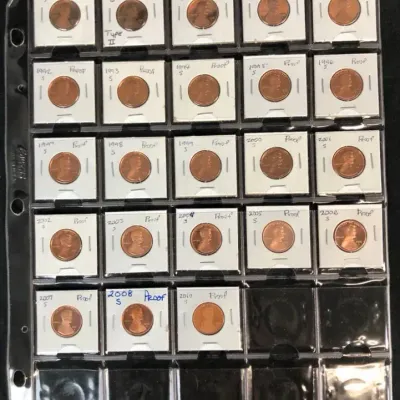 Proof S Lincoln Cents Between 1979-2010, 23 Total 