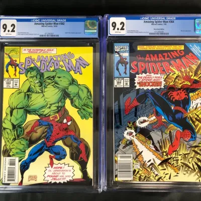 1992/1993 Amazing Spider-Man Comics, CGC 9.2, 2 Total 