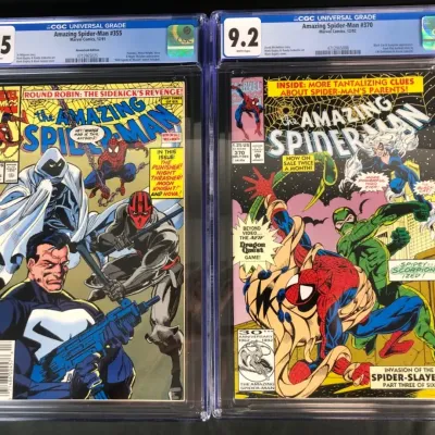 1991 & 1992 Amazing Spider-Man Comics, CGC Graded, 2 Total