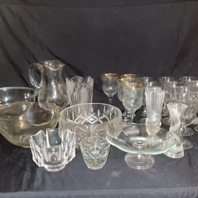 Assortment Of Glass And Crystal #5