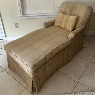 Vintage Skirted Chase Lounge 