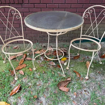 Wrought Iron Bistro Table And Chairs