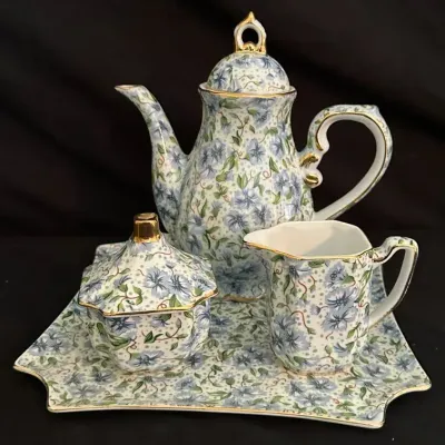 Two’s Company Ainsley Chintz Vintage Tea Set 