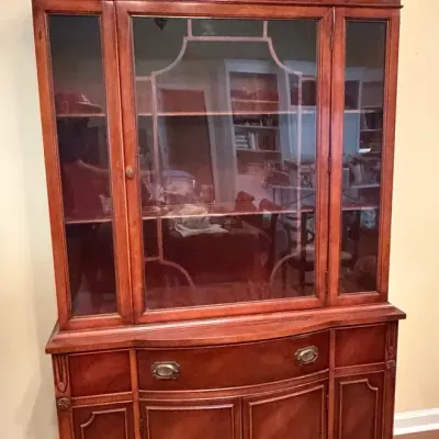 Georgian- Style China Cabinet 