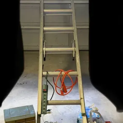 Werner 12ft Extendable Ladder With Misc. Items