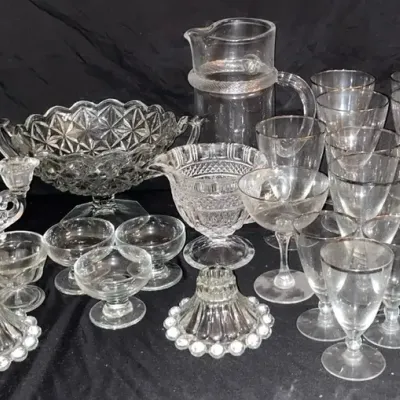Assortment Of Crystal And Clear Glass #3 