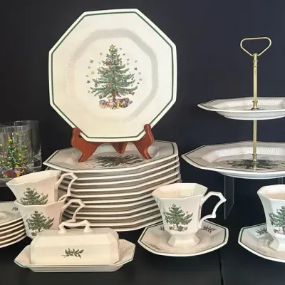 Nikko Christmastime Christmas China & Glassware Set – 36 Pieces