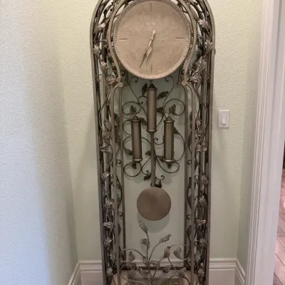 Howard Miller Large Metal Grandfather Clock