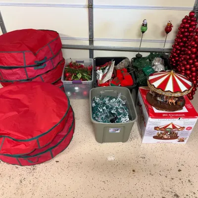 Grand Jubilee Carousel, Christmas Wreaths And Other Holiday Items And Decor