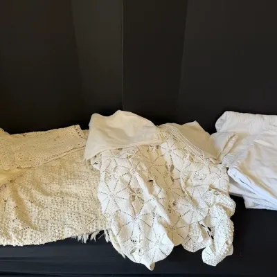 Various Doilies And Linens