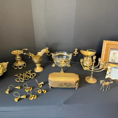 Brass And Gold Tone Items