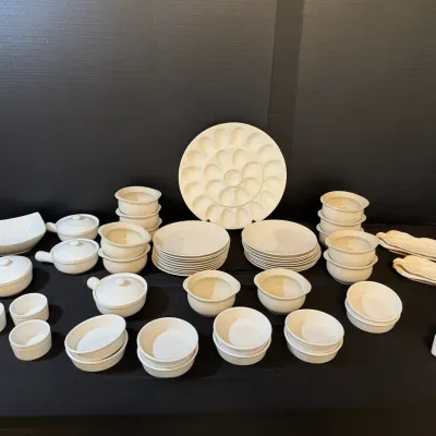 Various White Dishes - Incl Hall And Pier 1