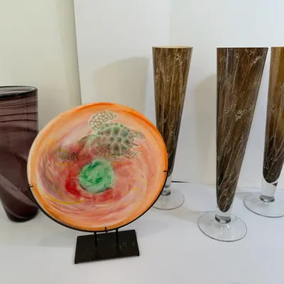 Vases And Decorative Plate