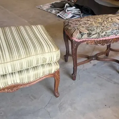 Vintage Bench & Foot Rest