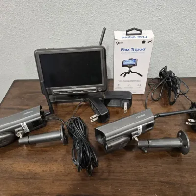 Sale Photo Thumbnail #61: 2 Camera  With Monitor Defender Wireless - Flex Tripod
