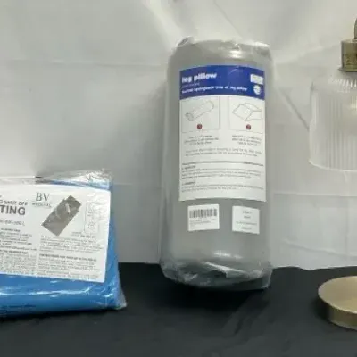 Table Lamp, Leg Pillow & Two Heating Pads