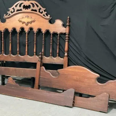 Wood Spindle Bed Frame