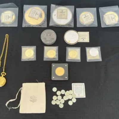 Coin Collection & Pocket Watch