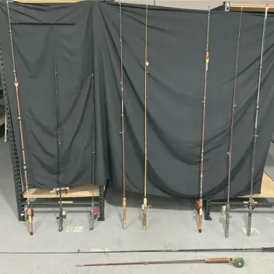 10 Vintage Fishing Poles
