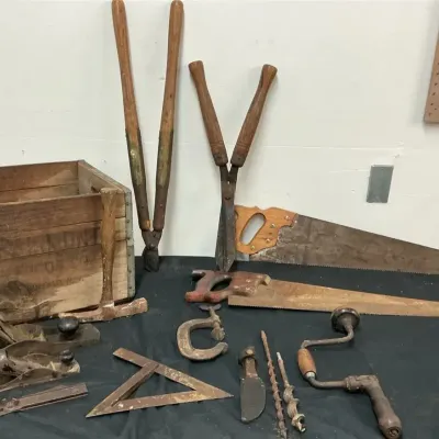 Vintage Tools & Wooden Box
