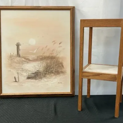 Canvas Painting & Table