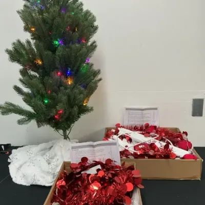 Table Top Christmas Tree & 2 Pop Up Holiday Trees