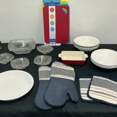 5 Pc Indiana Glass Diamond Point & More