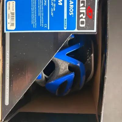 Giro Saros Road Cycling Helmet Blue/Silver Size M 55-59cm w/ Original Box