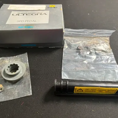 Vintage Shimano 600 Ultegra SPD Pedal Parts Lot w/ Original Box