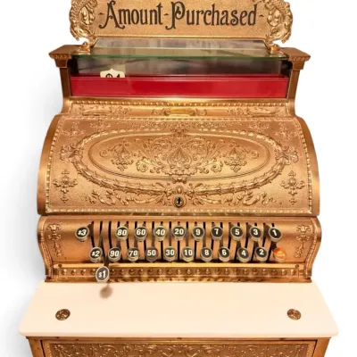 1910 National Cash Register (NCR) Brass Mechanical Cash Register (Model 336)