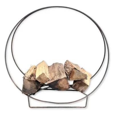 Round Metal Firewood Holder