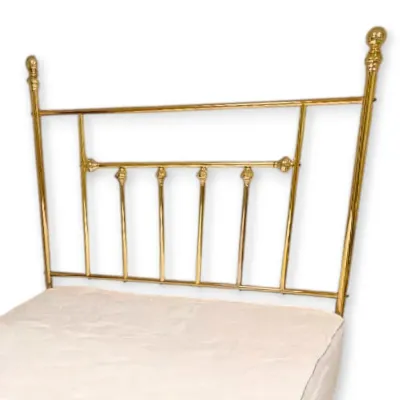Full-Sized Brass Headboard & Bed Frame