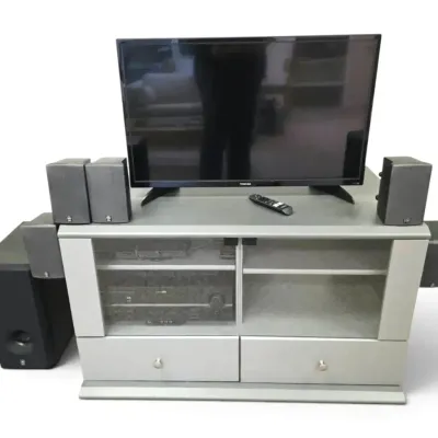 Toshiba 32" TV with Remote, Sony DVD Player, & Yamaha Cinema Sound System