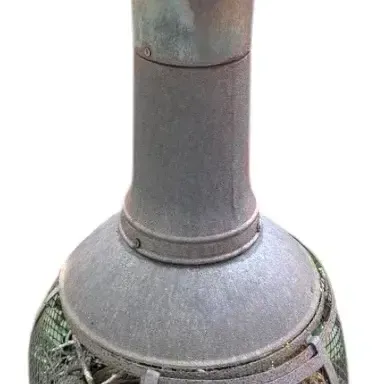 Cast-Iron Outdoor Wood-Burner Chiminea