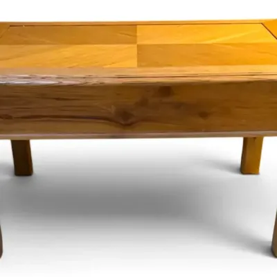 Wooden Drop-Leaf Coffee Table