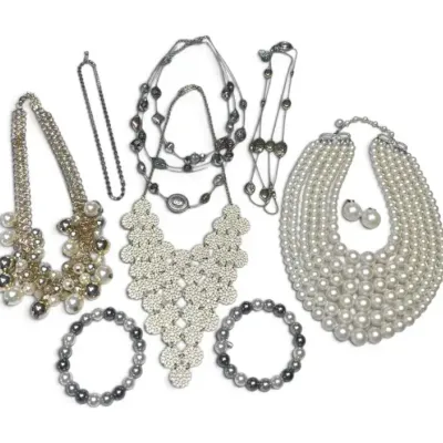 Pearlescent & Silver-Toned Jewelry 