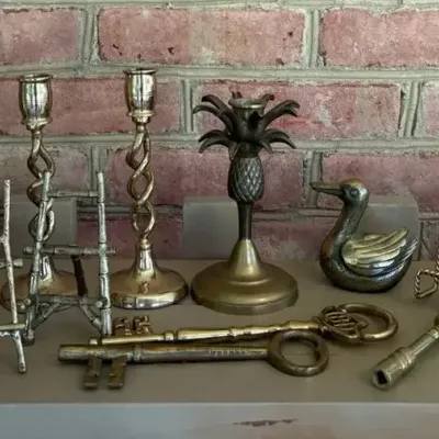 Brass (ish) Decor