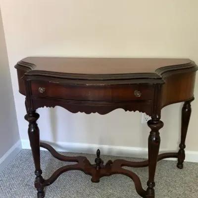 Antique Dark Wood Entrance Table