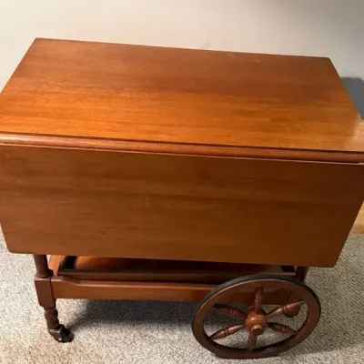 Unique Vintage Serving Cart Table