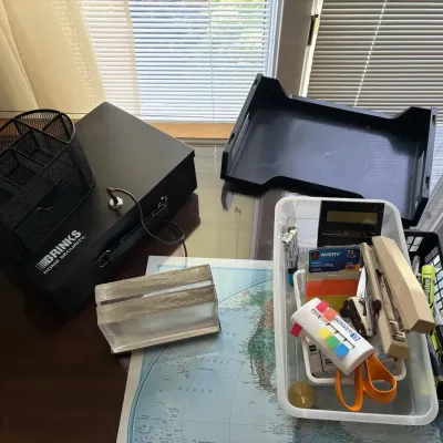 Office Supplies And Safe