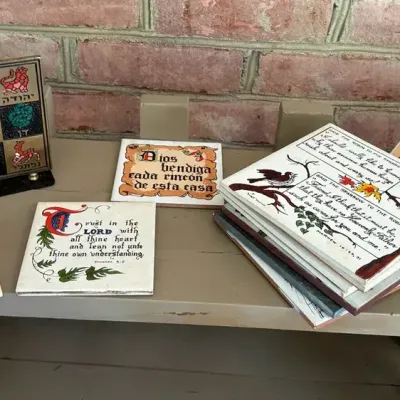 Bookends and Decorative tile