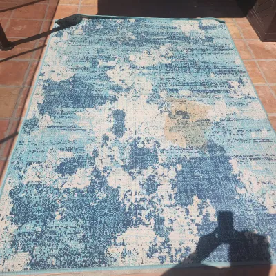 Turquoise Outdoor Area Rug