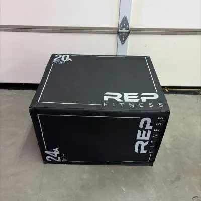 a REP Fitness 3-in-1 Soft Plyo Box for plyometric training- Work out Gear