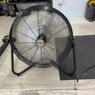 "Hurricane Pro" Fan-Black- Working Excellent- Strong draft 